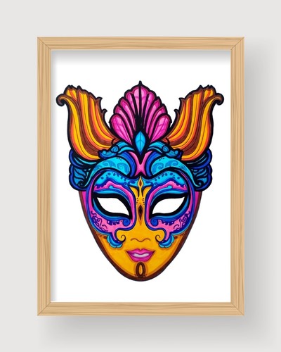 Maschera carnevale disegno - di,