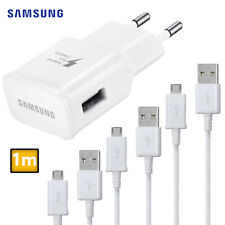 3 x 1 m cavo di ricarica micro USB originale Samsung + 1 x adattatore ricarica rapida originale bianco