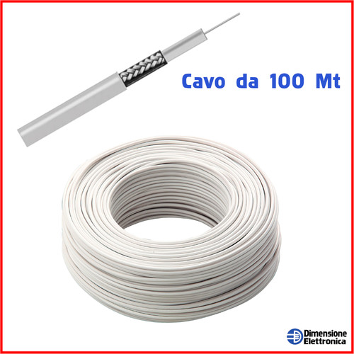 Cavo antenna 8mm - tv,
