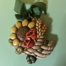 Thun Formella Girasole Tulipani E Quadrifoglio Cornucopia Cm 18x17