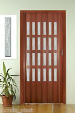 Porta a soffietto con vetrini niagara  colore a scelta  su misura prezzo al mq