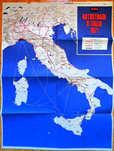 Autostrade italia 1971 - autostrade, d'italia