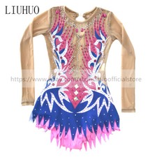 Costume donna ragazza ginnastica ritmica body competizione aerobica multicolore