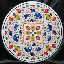 Tavolino da salotto rotondo in