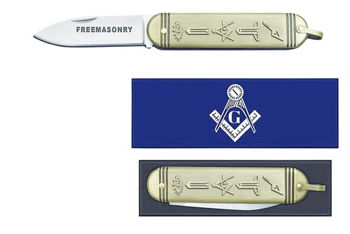 Coltello tascabile massonico.
