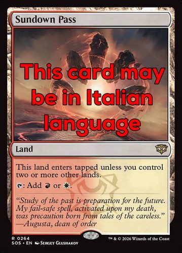 Mtg sundown pass - sundown,