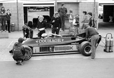 Elio de Angelis ITA sits in