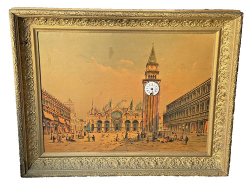 Antico quadro orologio - antico,