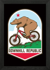 Downhill Republic MTB poster