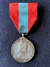 Imperial Service Medal - Medaglia Inglese in Argento con Scatola - 1954