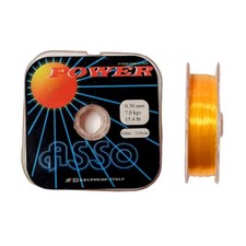Asso Power Orange 100mt Filo Trecciato Nylon Monofilo Mulinello Pesca Mare Barca