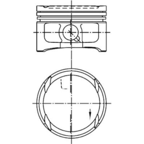 Pistone kolbenschmidt adatto - pistone,