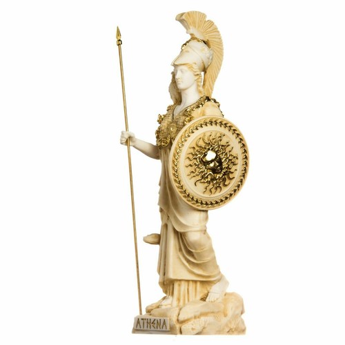 Statua atena con - atena, gufo