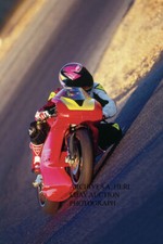 Fotografia stampa moto Ducati Supermono Laguna Seca 1995 