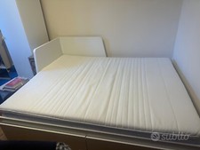 Topper matrimoniale bianco Tussoy