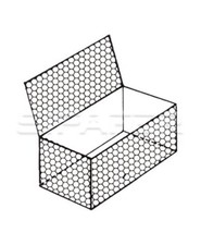 Gabbione Metallico Forte Zincatura a Scatola 2x1x1