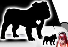 2x Adesivi Auto Inglese Bulldog Francese Bulldog francese Bulli Bully do