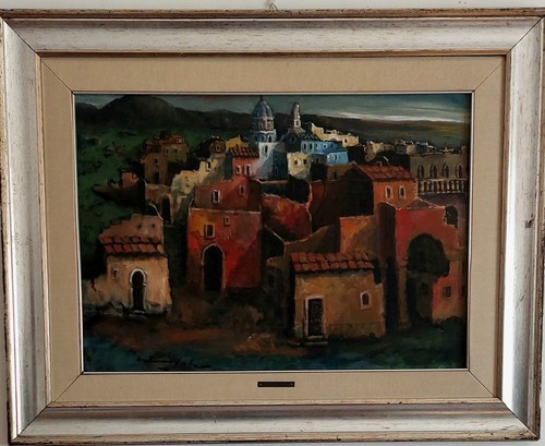Antonio sole quadro olio su - sole",