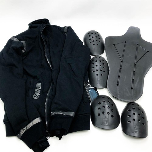 Vfluo giacca moto nera - giacca,