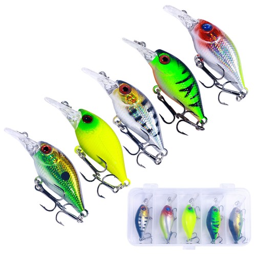 5pcs crankbait box minnow - crankbait,