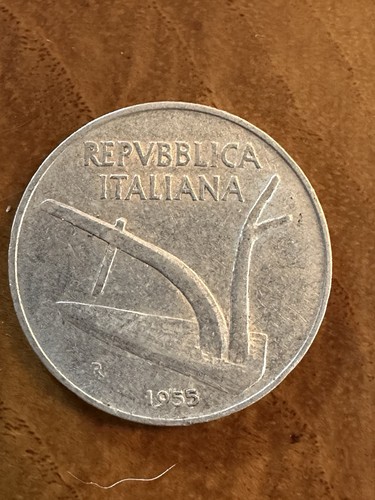 1955 italia lire - italia, 10