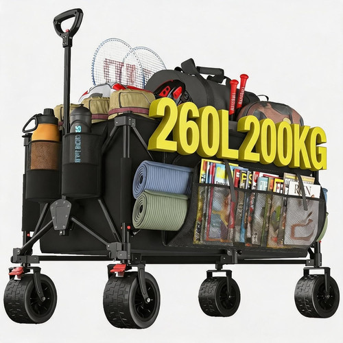 Carrello spiaggia pieghevole - spiaggia,