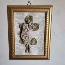 Quadro con fiori in rilievo