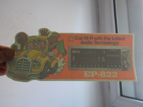 Adesivo vintage autoradio - vintage, ten