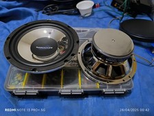 2 woofer marca hardstone modello hs-m600 potenza 120w da 16,5cm come nuove