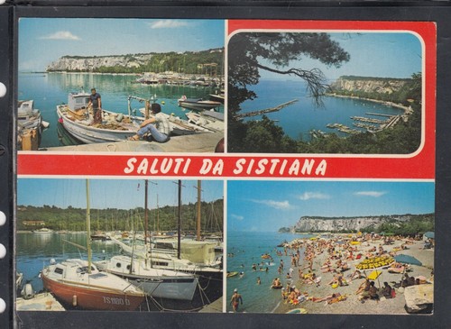 Cartolina saluti sistiana - cartolina,