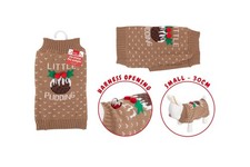 MAGLIONE NATALIZIO BUDINO CANE CUCCIOLO 3 TAGLIE IDEA REGALO