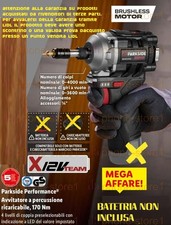 AVVITATORE AD IMPULSI RICARICABILE 12V PARKSIDE PERFORMANCE PDSSAP 12 A1 12V