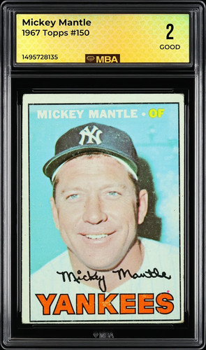 1967 topps mickey mantle 150 - mickey,