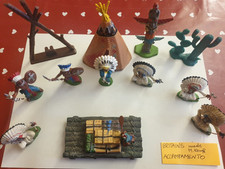 Soldatini Accampamento Indiano Toy Soldiers INDIANI Britains LTD Made Hong Kong 