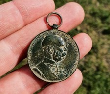 Ww1 Kappenabzeichen Medaglia Franz Scavo Kuk Prima Guerra Mondiale Austria 1gm