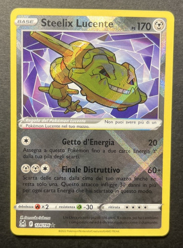 Pokemon steelix lucente - steelix, 124