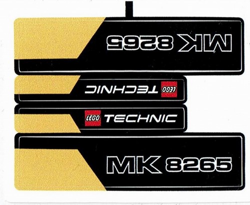 Lego technic 8265 adesivo - lego,