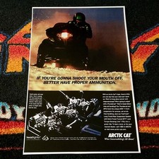 🏁 '00 ARCTIC CAT THUNDERCAT 1000 poster motoslitta semi vintage PROPER AMO