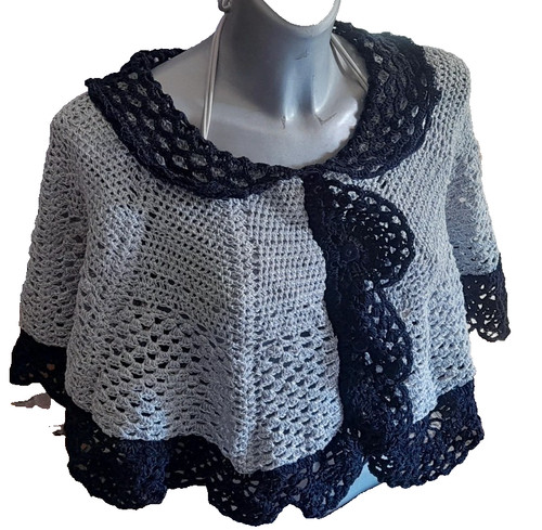 Mantellina scialle uncinetto - mantellina/scialle,
