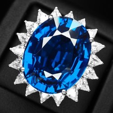 ANELLO TOPAZIO BLU INTENSO