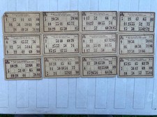 Lotto 23 Cartelle Tombola Primi ’900 con Leone – Ephemera Vintage Italia – Rarit