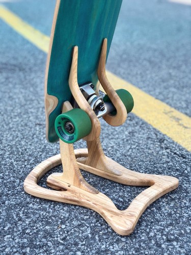Skateboard stand wooden - stand,