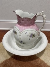 Antico set floreale rosa