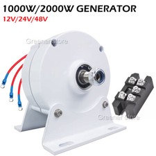 12V 24V 48V 1000W 2000W Trifase Sincrono Permanente Magnete Vento Generatore