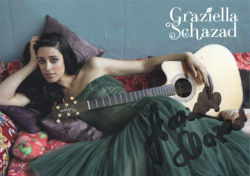 Autografo graziella schazad - autografo,