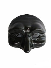 maschera pulcinella in ceramica fatta a mano