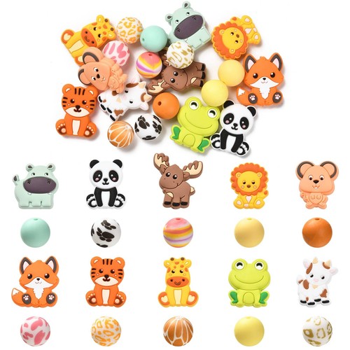 20x animals round silicone - 20x,