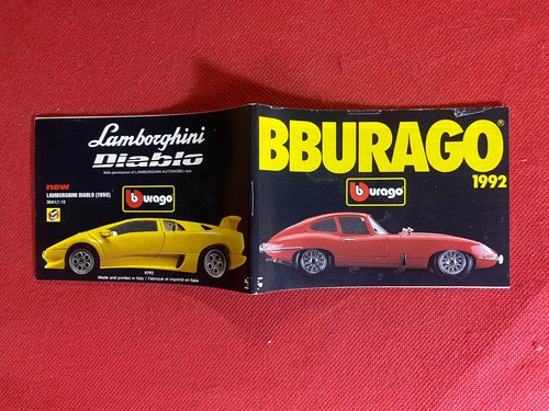 Catalogo bburago 1992 - bburago,
