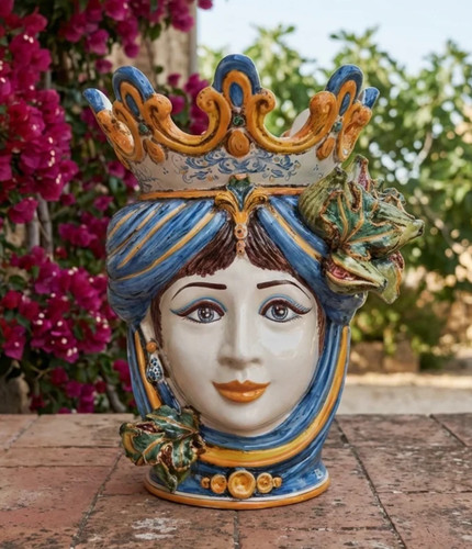 Testa moro ceramica - testa,