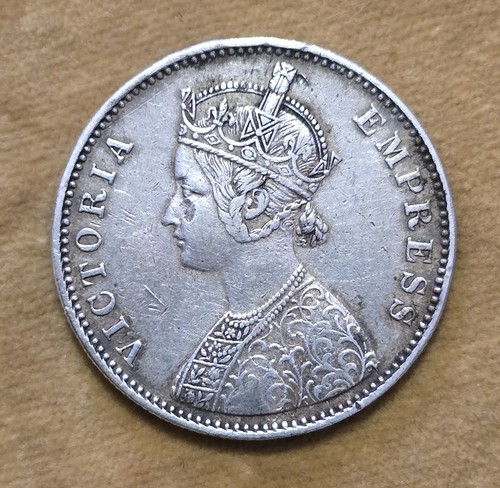 1879 india una rupia argento - una,